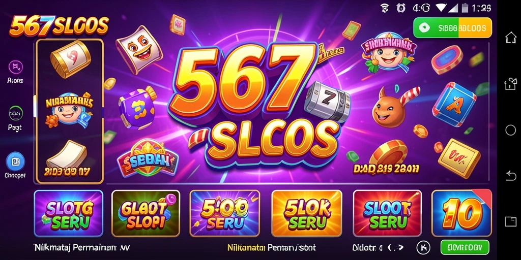 Screenshot gameplay 567SLOTS menampilkan putaran seru dan grafik yang menarik.