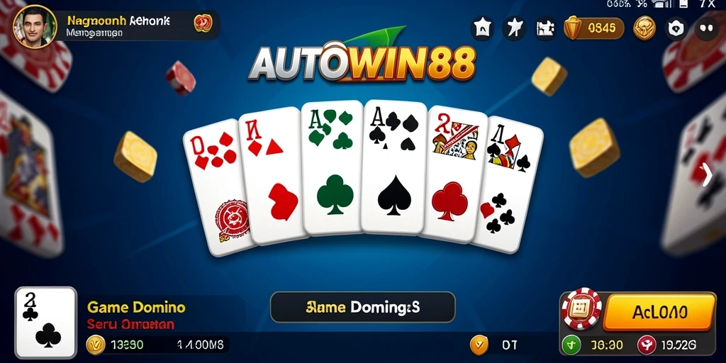 Screenshot gameplay AUTOWIN88 menampilkan keseruan bermain Domino.