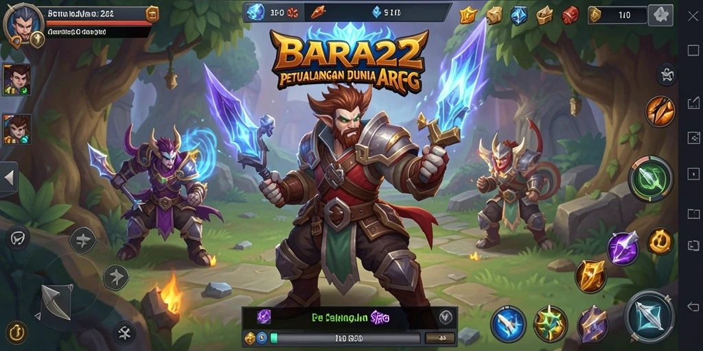Tampilan menarik dari gameplay seru BARA22 dengan aksi menegangkan.