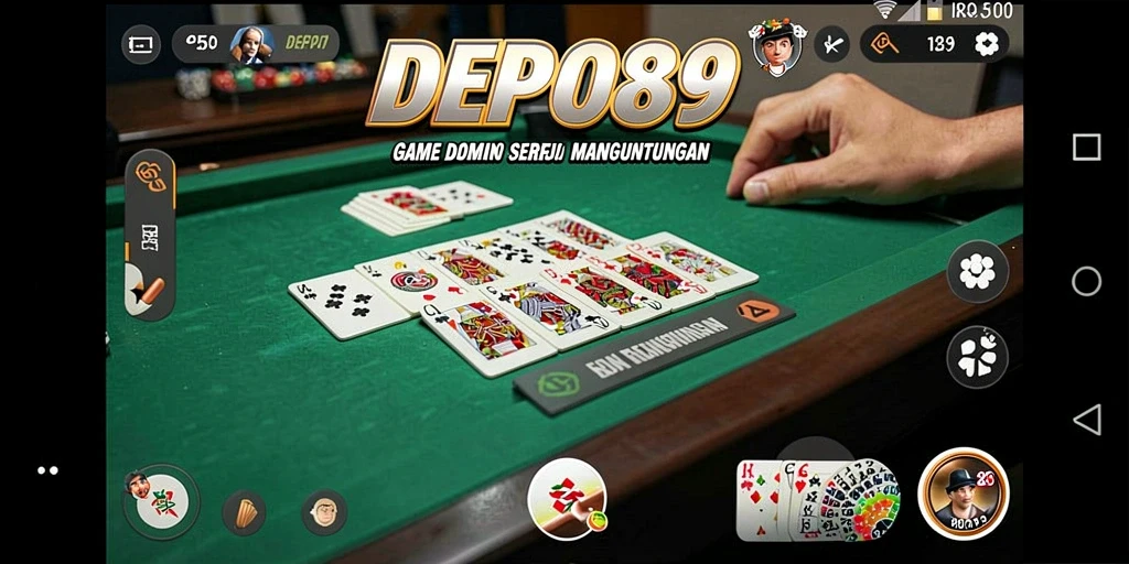 Tangkapan layar gameplay DEPO89 menampilkan momen seru dalam game Domino.