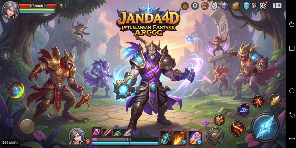 Tampilan gameplay menakjubkan dalam JANDA4D ARPG.