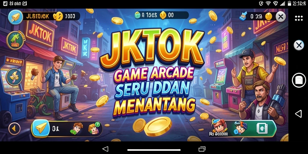 Tangkapan layar gameplay JKTOK menunjukkan aksi seru dalam permainan Arcade.