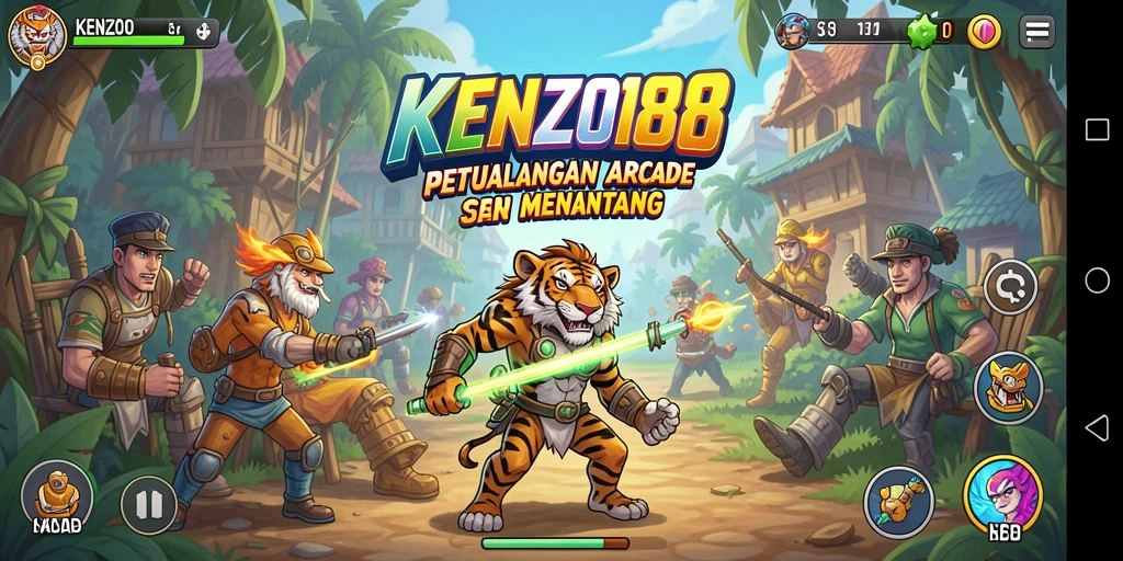 Screenshot gameplay KENZO188 menampilkan aksi seru dalam permainan Arcade.