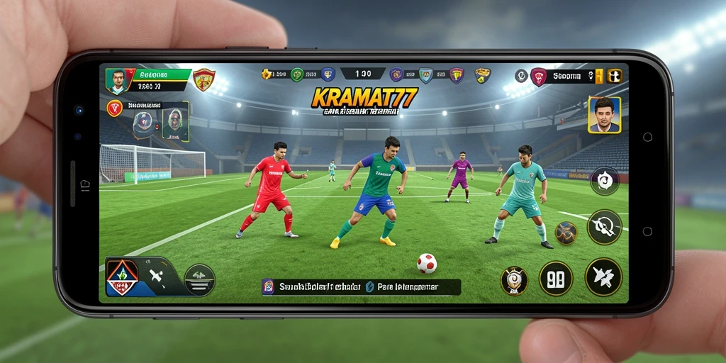 Screenshot gameplay KRAMAT77 yang menampilkan aksi seru di lapangan.