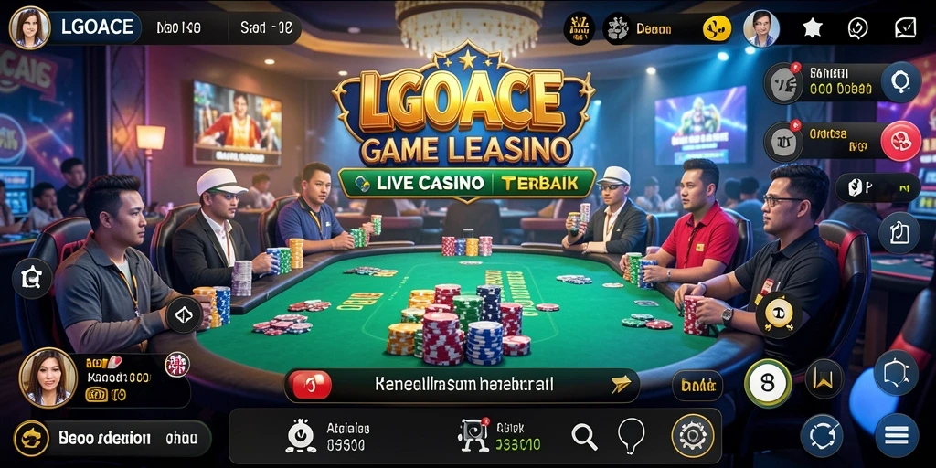 Tampilan gameplay LGOACE yang menarik dan interaktif dalam Live Casino.