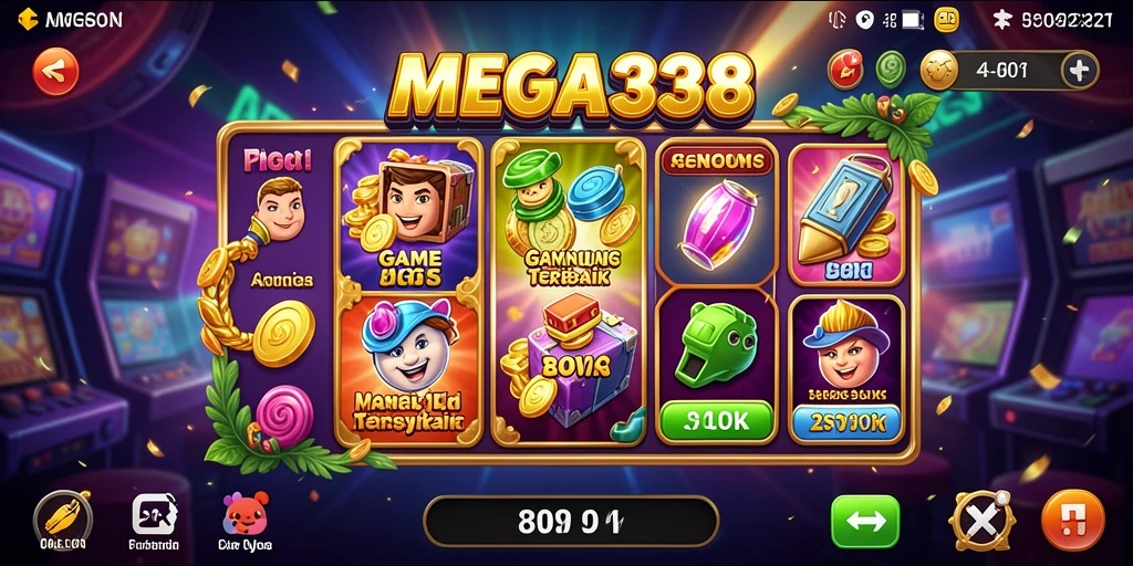 Tampilan menarik dari gameplay Slot di MEGA338 yang menyenangkan.