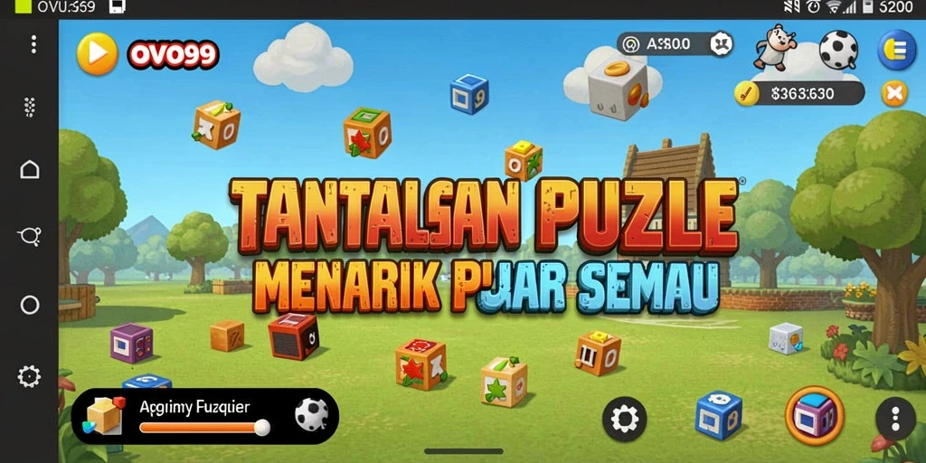 Tampilan gameplay OVO99 dengan tantangan Puzzle menarik.