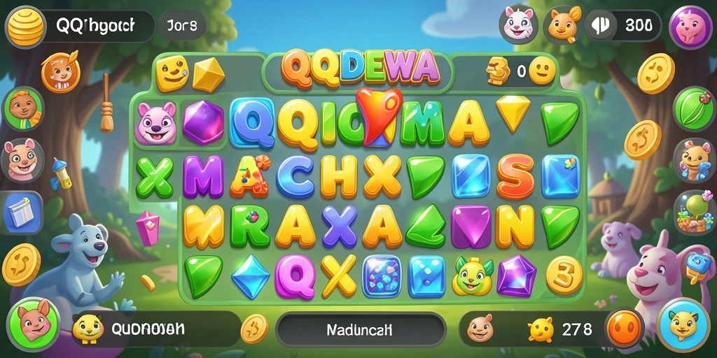 Tampilan gameplay QQDEWA yang menarik dan penuh warna.