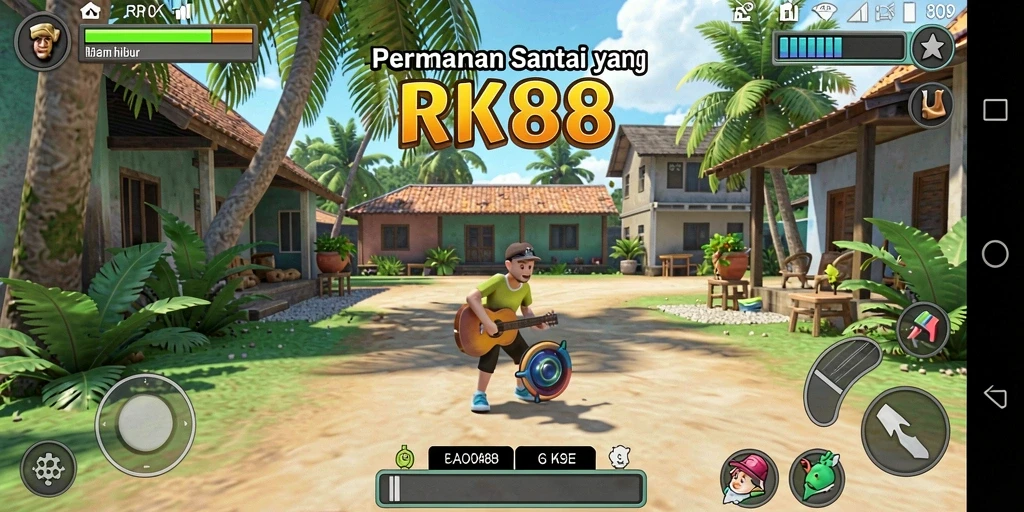 Screenshot gameplay RK88 menampilkan aksi menyenangkan dalam setiap level.