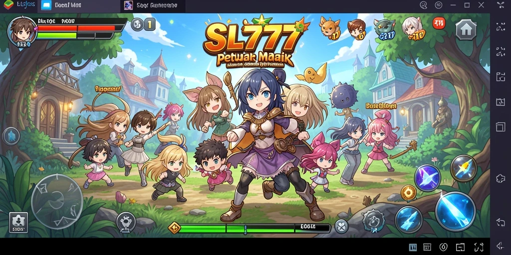 Screenshot gameplay SL777 menampilkan aksi karakter Anime yang seru.