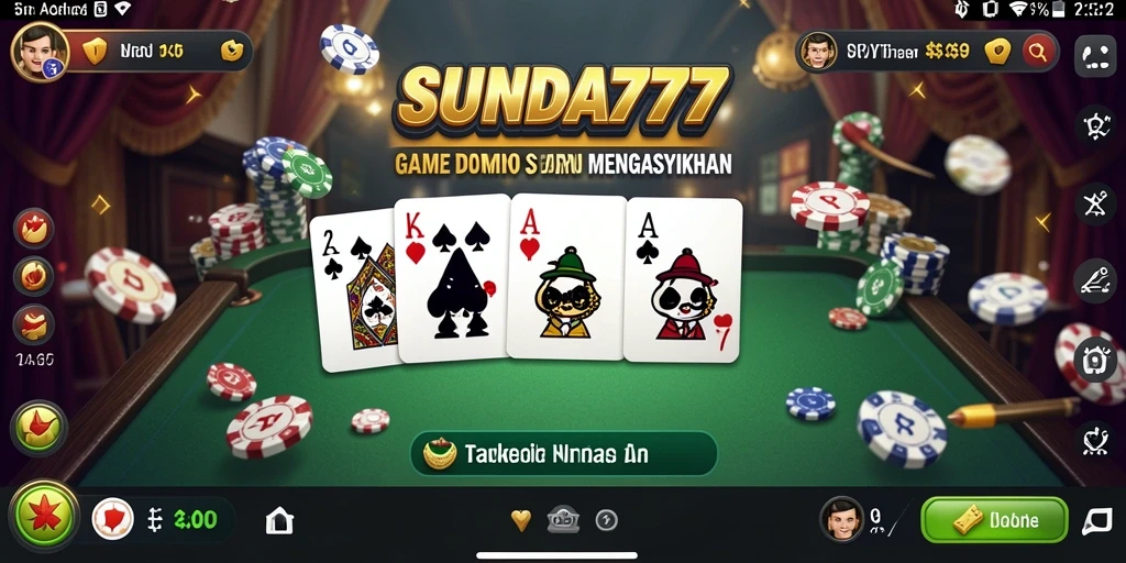 Tampilan screenshot SUNDA777 dengan gameplay Domino yang menarik.