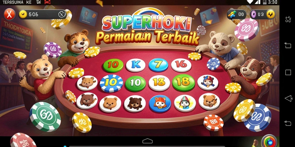 Tampilan permainan Bingo yang seru di SUPERHOKI