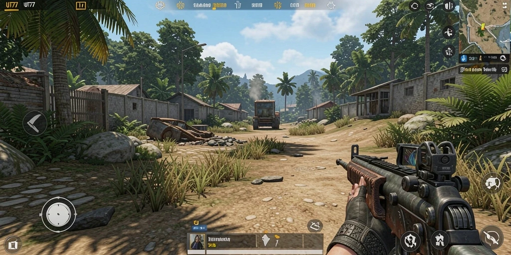 Tampilan utama UT77 dengan gameplay Simulation yang interaktif.