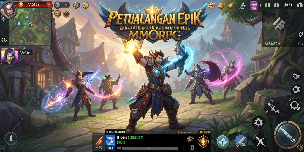 Gameplay <strong>VISA89</strong> yang seru dan penuh aksi dalam dunia MMORPG.