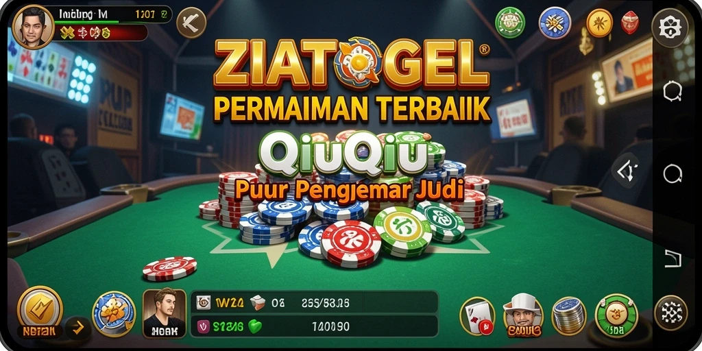 Screenshot ZIATOGEL menunjukkan gameplay menarik QiuQiu yang seru.