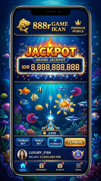 Tampilan antarmuka pengguna 888r yang sederhana dan efektif.